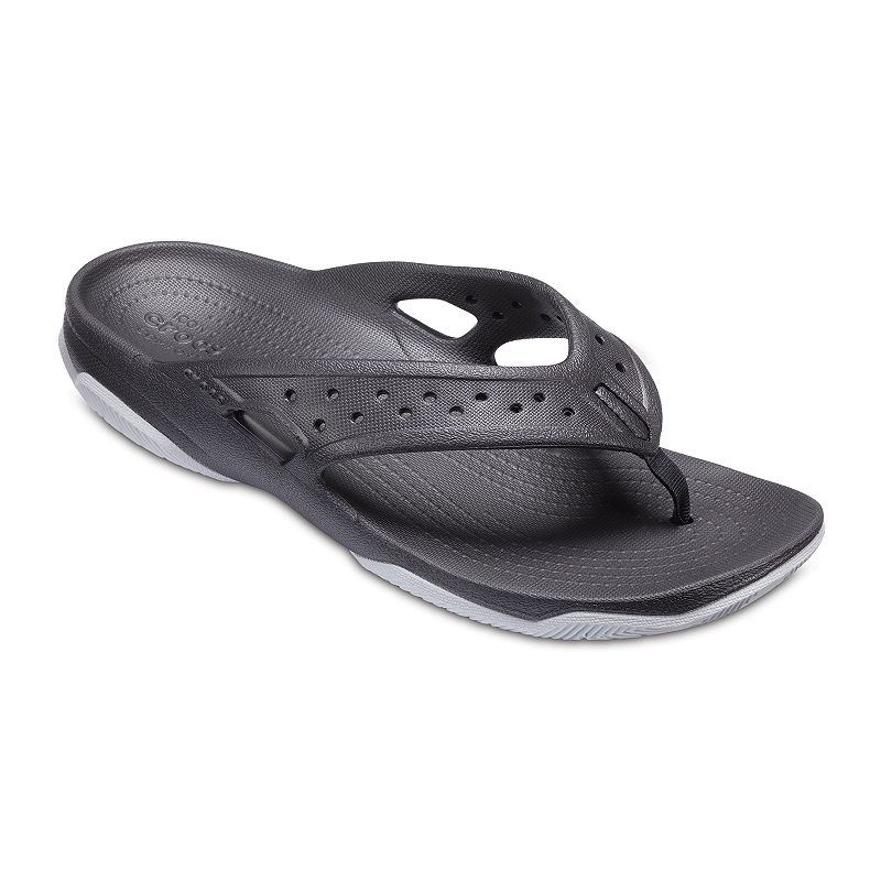 UPC 191448167568 product image for Crocs Swiftwater Deck Men's Flip Flop Sandals, Size: 9, White | upcitemdb.com