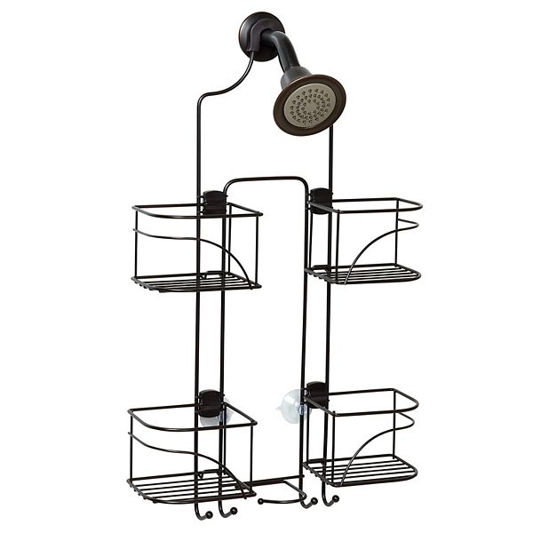 Chrome Zenna Home Expandable Over-The-Shower Caddy 