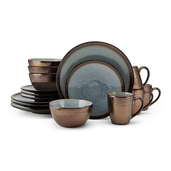 Gourmet Basics Anastasia Embossed 16 pc Dinnerware Set