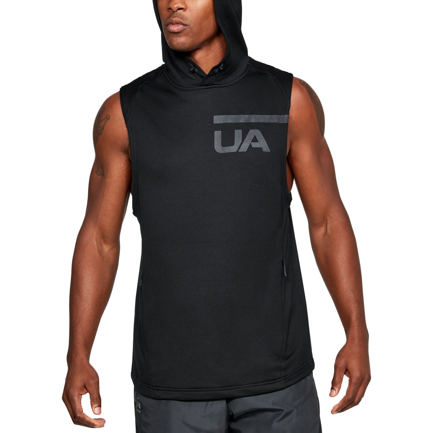 under armour men's sleeveless hoodie