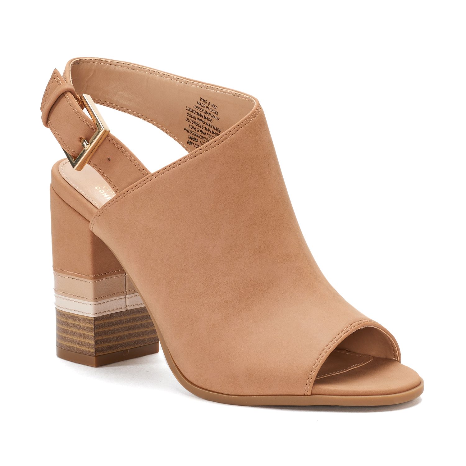 open toe booties kohls