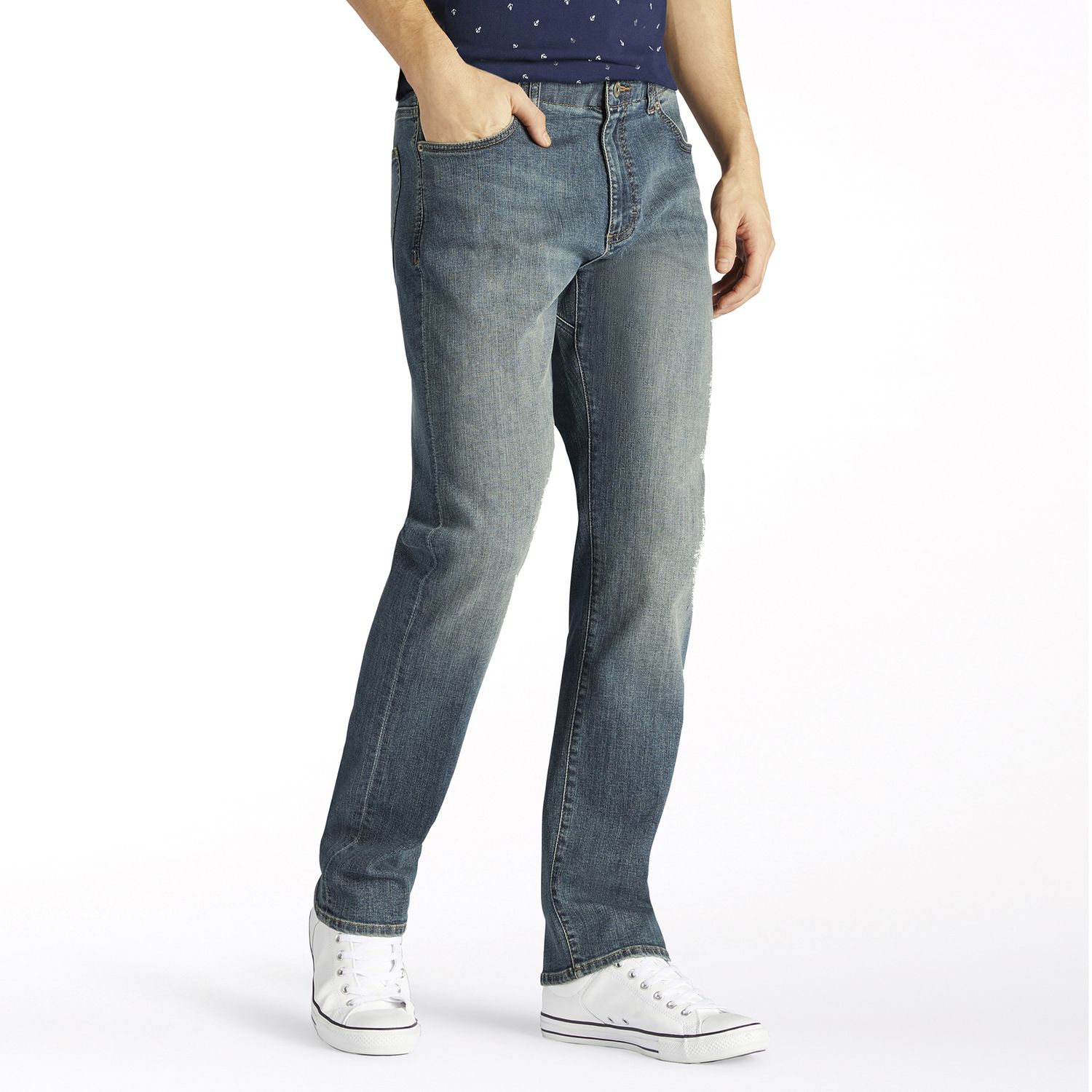 lee modern series athletic fit tapered leg jeans