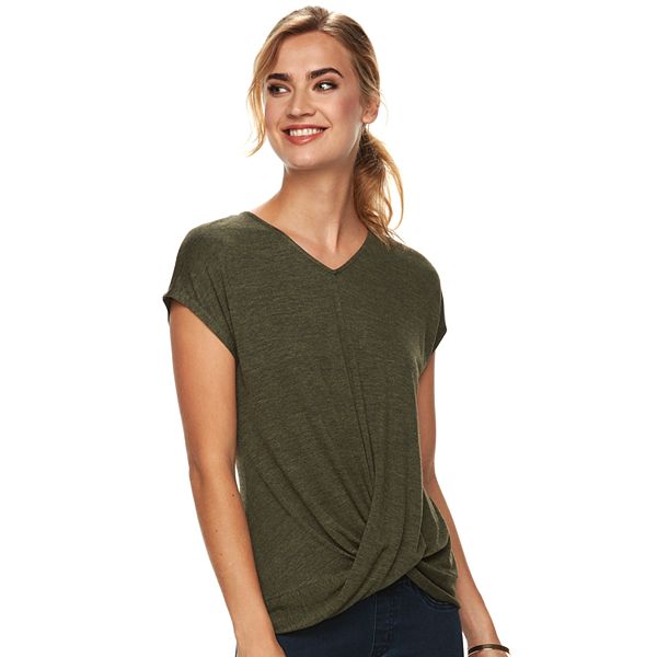 Women's Apt. 9® Twist Front Tee