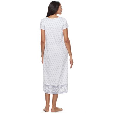 Women's Croft & Barrow® Pajamas: Knit Short Sleeve Nightgown