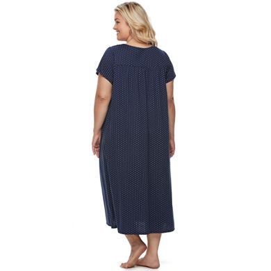 Plus Size Croft & Barrow® Pajamas: Knit Short Sleeve Nightgown