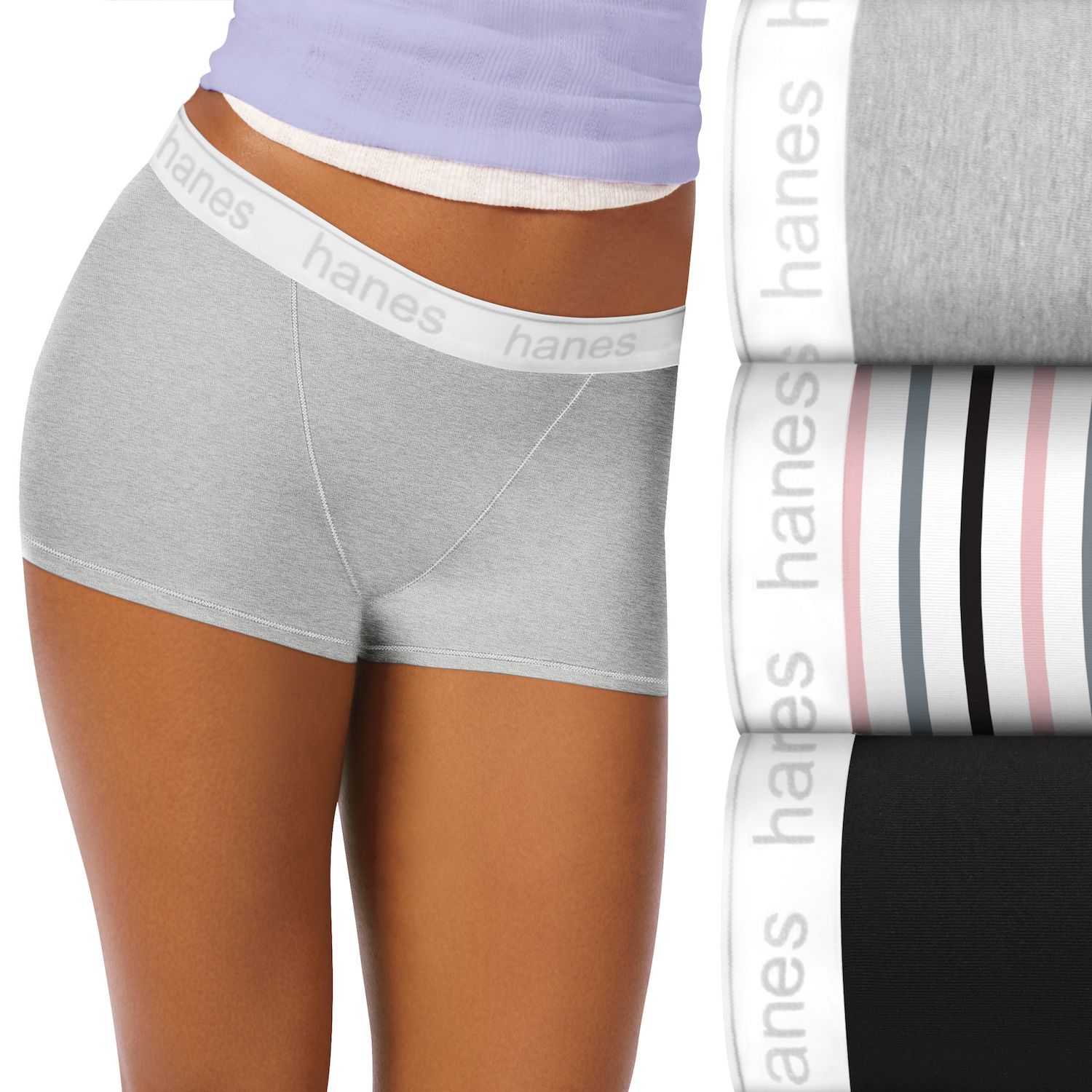hanes female boxers