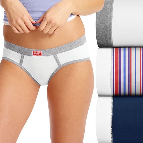 Hanes Ultimate Vintage 3pack Boyfriend Hipster Panties 45UVBH