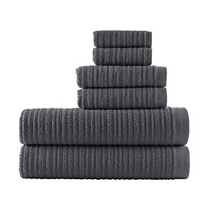 Loft by Loftex Cascading Solid 6-piece Bath Towel Set