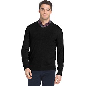 Big & Tall IZOD Regular-Fit Wool-Blend V-Neck Sweater