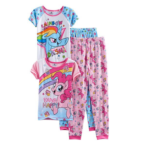 Girls 4-10 My Little Pony Rainbow Dash & Pinkie Pie Tops & Bottoms ...