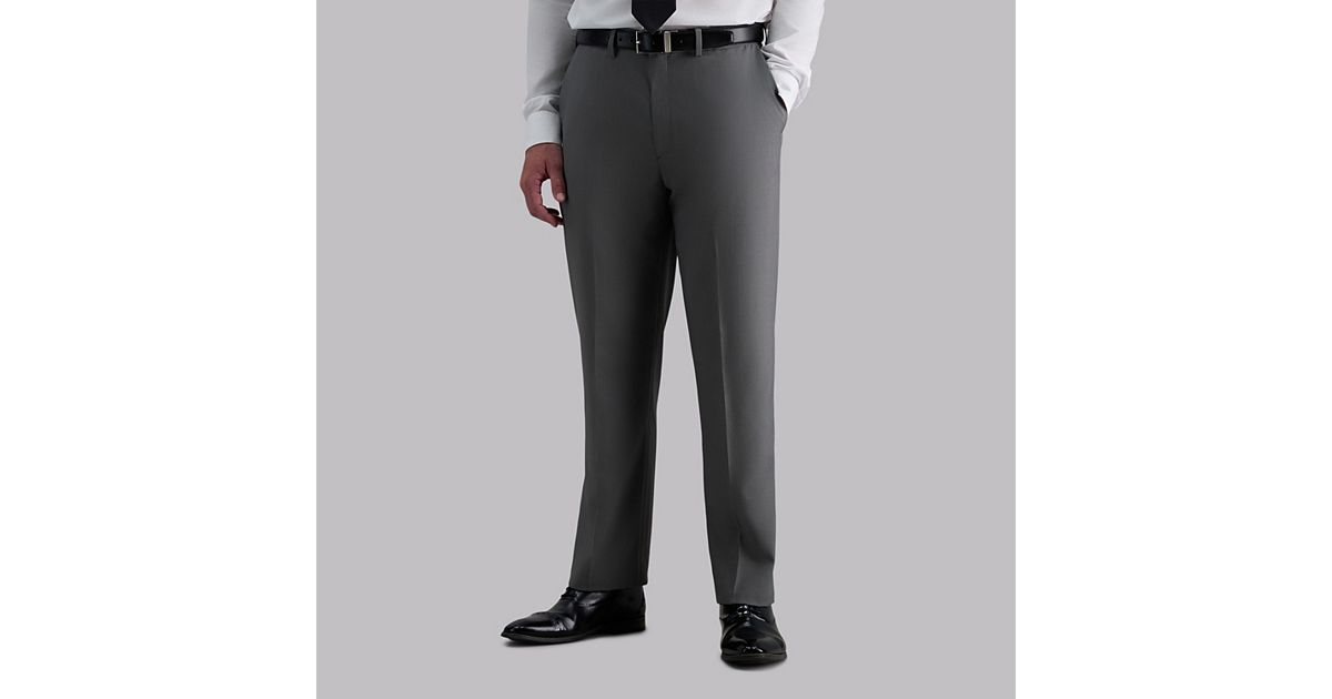 mens big and tall grey dress pants Classic Fit Luxe Stretch Dress Pants | Grey