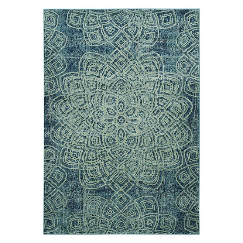 Safavieh Constellation Vintage Nova Geometric Rug, Light Blue, 4X5.5 Ft