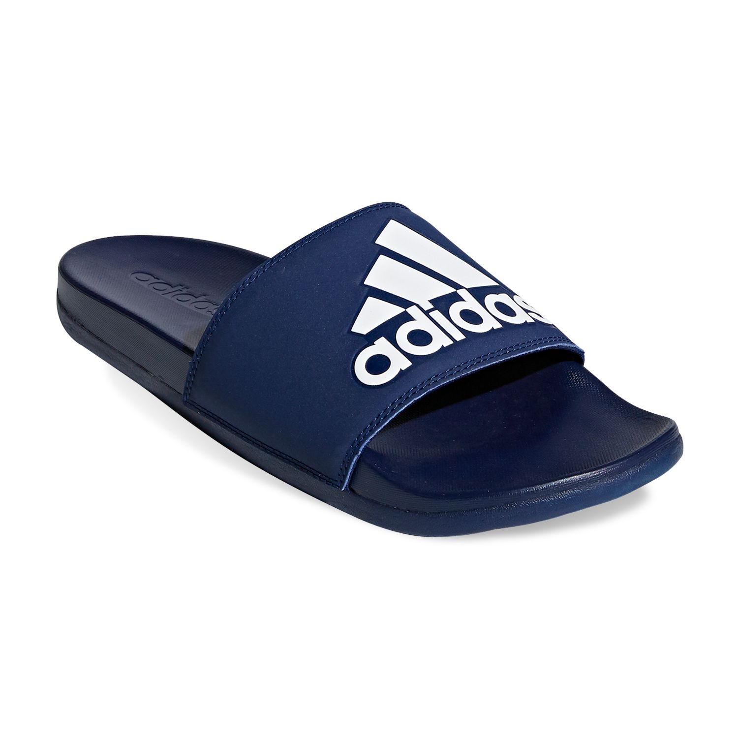 adidas slippers blue