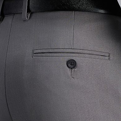 Men’s Haggar Premium Comfort Expandable-Waist Classic-Fit Stretch Pleated Dress Pants