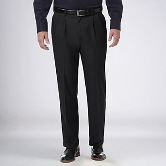 Men’s Haggar® Premium Comfort Expandable-Waist Classic-Fit Stretch Pleated Dress Pants