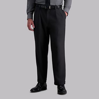 Men’s Haggar® Premium Comfort Expandable-Waist Classic-Fit Stretch Pleated Dress Pants