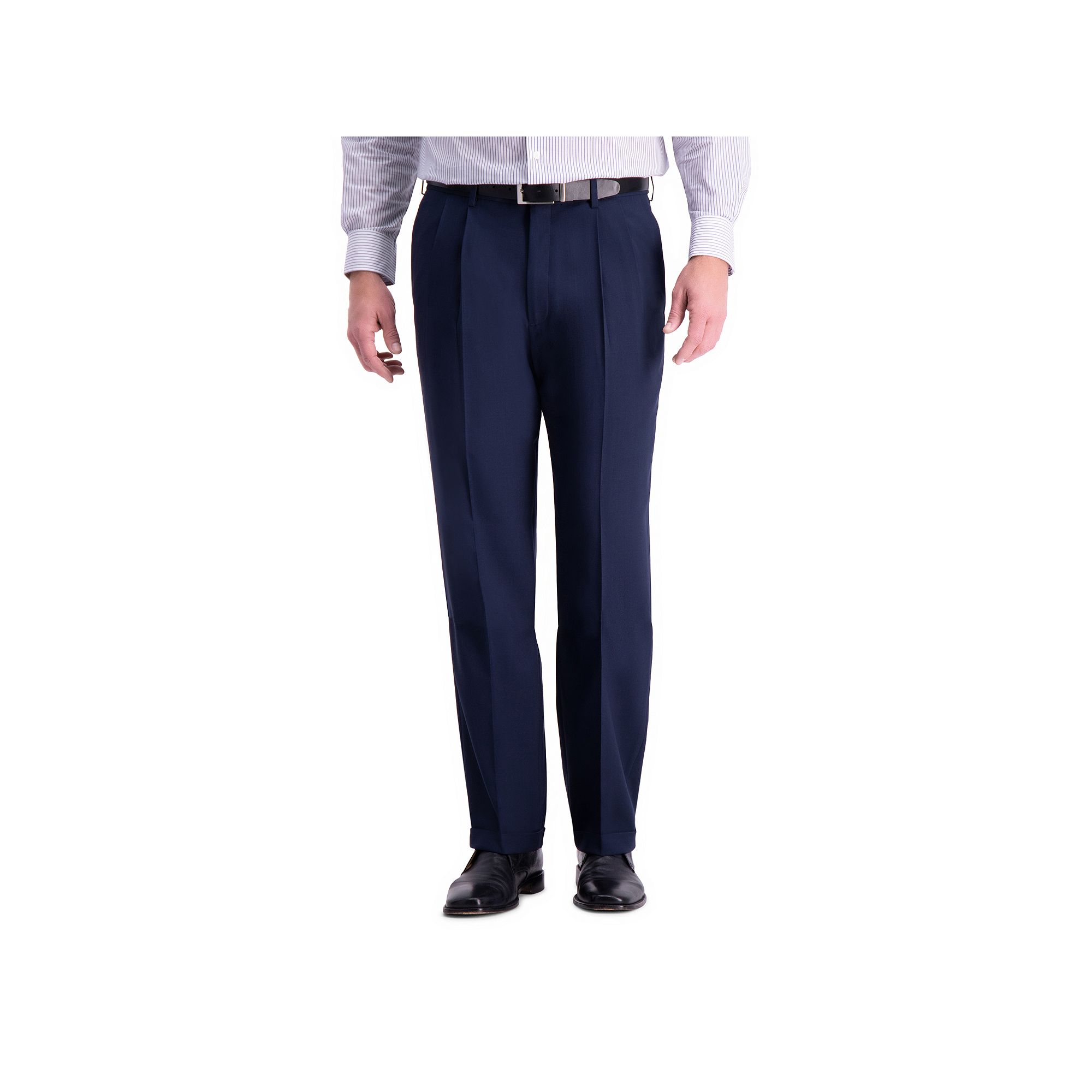 Men’s Haggar® Premium Comfort Expandable-Waist Classic-Fit Stretch Pleat