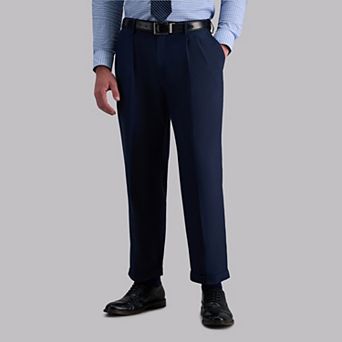 Men’s Haggar® Premium Comfort Expandable-Waist Classic-Fit Stretch Pleated Dress Pants