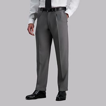 Men’s Haggar® Premium Comfort Expandable-Waist Classic-Fit Stretch Pleated Dress Pants