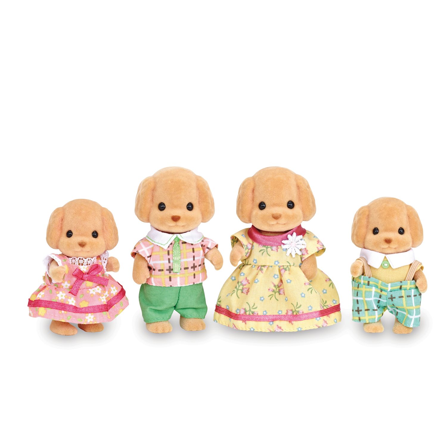 calico critters fluffy hamster family