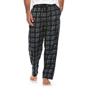 Big & Tall Chaps Plaid Microfleece Lounge Pants