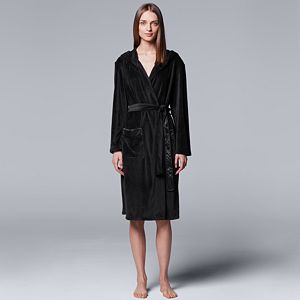 Women's Simply Vera Vera Wang 10th Anniversary Plush Hooded Robe