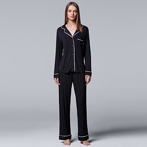 Women's Simply Vera Vera Wang 10th Anniversary Collared Sleep Set
