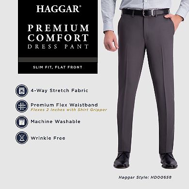 Men’s Haggar® Premium Comfort Flex-Waist Slim-Fit Stretch Flat-Front ...