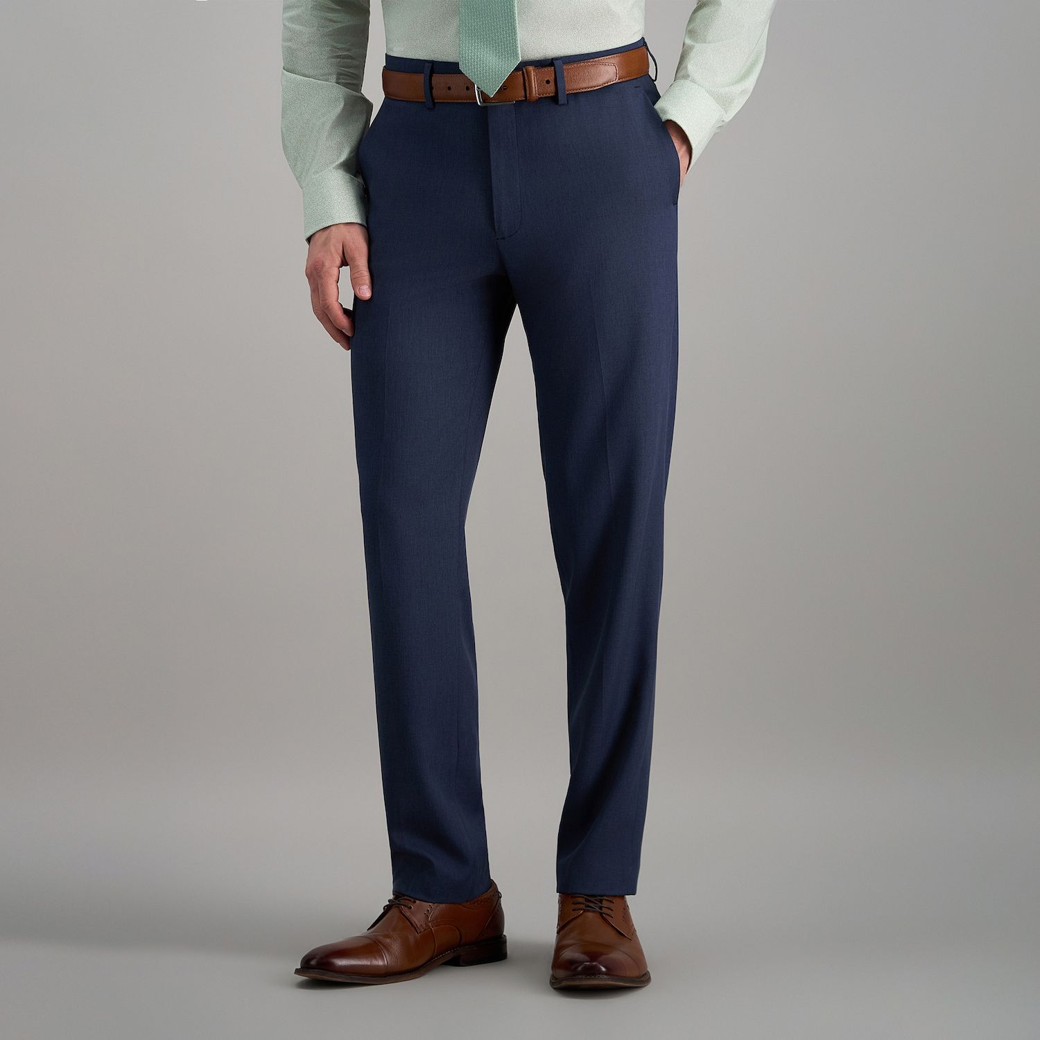 haggar premium comfort dress pant slim fit Haggar Premium Comfort Dress Pants in Blue main image 1