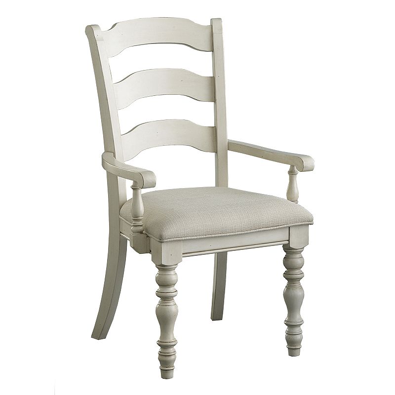 Hillsdale Furniture Island Arm Dining Chair 2-piece Set, White