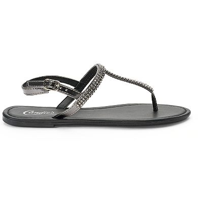 Women's Candie's® Bling T-Strap Sandals