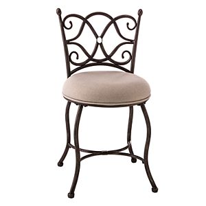 Hillsdale Furniture Brody Scroll Vanity Stool