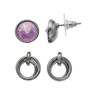 Simply Vera Vera Wang Rivoli Nickel Free Stud Earring Set