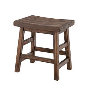 Alaterre Furniture Pomona Farmhouse Wood Stool