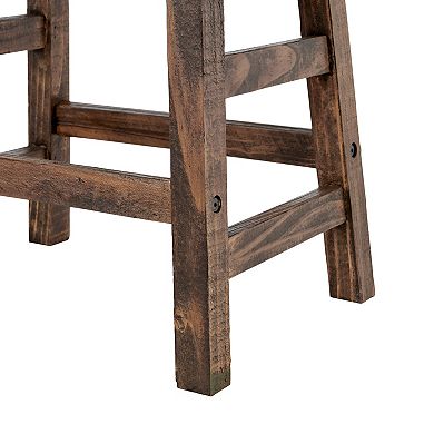 Alaterre Furniture Pomona Farmhouse Wood Stool