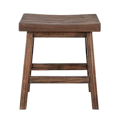 Alaterre Furniture Pomona Farmhouse Wood Stool 