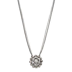 Simply Vera Vera Wang Nickel Free Simulated Hematite Cluster Pendant Necklace