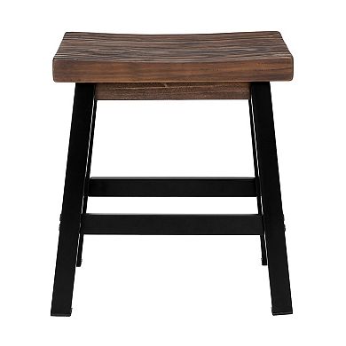 Alaterre Furniture Pomona Industrial Farmhouse Stool