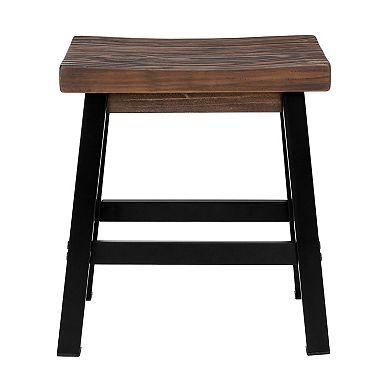 Alaterre Furniture Pomona Industrial Farmhouse Stool 