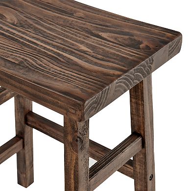 Alaterre Furniture Pomona Farmhouse Wood Counter Stool 