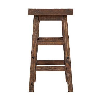 Alaterre Furniture Pomona Farmhouse Wood Counter Stool 