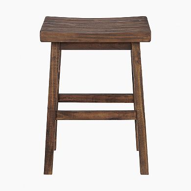 Alaterre Furniture Pomona Farmhouse Wood Counter Stool