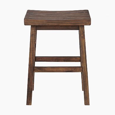 Alaterre Furniture Pomona Farmhouse Wood Counter Stool 