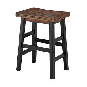 Alaterre Furniture Pomona Industrial Farmhouse Counter Stool