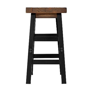 Alaterre Furniture Pomona Industrial Farmhouse Counter Stool