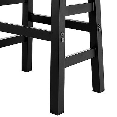 Alaterre Furniture Pomona Industrial Farmhouse Counter Stool