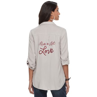 Women's Rock & Republic® Embroidered Shirt