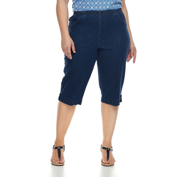 Plus Size Croft & Barrow® Classic 17 Pull-On Skimmer Pants