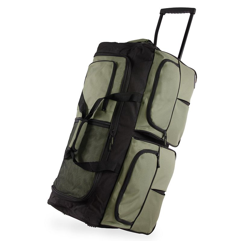 Pacific Coast 30-Inch Large Wheeled Duffel Bag, Green