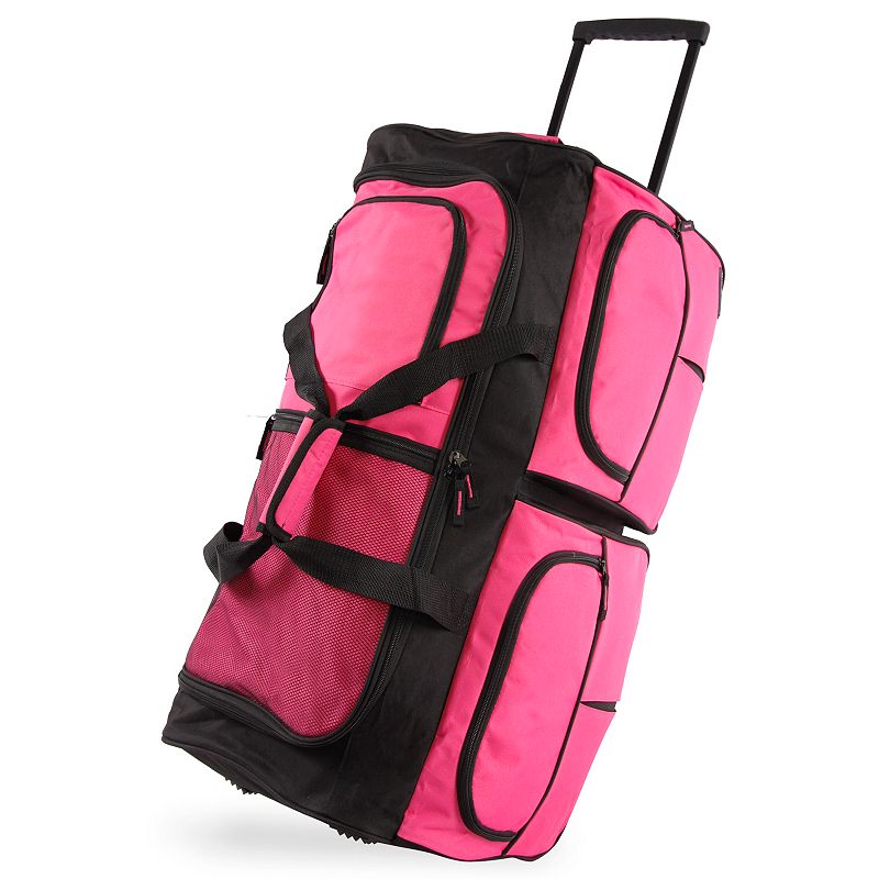 Pacific Coast 30-Inch Large Wheeled Duffel Bag, Pink